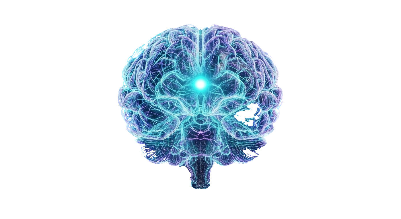 Glowing AI brain representing Ingenium AI intelligence